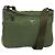 PRADA Schultertasche Nylon Khaki Silber Authentisch ki5844