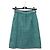 Falda CHANEL Tweed Verde Negro CC Auth 133643M