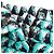 Falda CHANEL Tweed Verde Negro CC Auth 133643M - vista 8