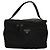 Pochette Vanity PRADA Nylon Nero Argento Auth sw1276 - vista 13