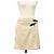 FALDA CHANEL DENIM CUERO BEIGE CC Auth 133000M