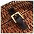 FENDI Strohtasche Handtasche Raffia Braun Gold Auth 134439V Golden - Ansicht 18