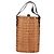FENDI Strohtasche Handtasche Raffia Braun Gold Auth 134439V Golden - Ansicht 2