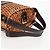 FENDI Strohtasche Handtasche Raffia Braun Gold Auth 134439V Golden - Ansicht 8