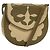 Saint Laurent Borsa a Spalla in Tela e Pelle Khaki Auth BA3537 Cachi