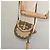 Saint Laurent Borsa a Spalla in Tela e Pelle Khaki Auth BA3537 Cachi - vista 22