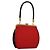 Borsa a mano FENDI in nylon rosso e oro Auth 135610 D'oro