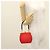 Borsa a mano FENDI in nylon rosso e oro Auth 135610 D'oro - vista 20