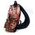 Zaino Palm Springs PM Jungle Dot Monogram Louis Vuitton Marrone Rosa Rosso - vista 3