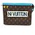Pochette Voyage MM Monogramma Louis Vuitton Marrone Blu