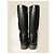Increíbles Botas Turnlock de Chanel CC con múltiples hebillas Negro - vista 10