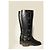 Increíbles Botas Turnlock de Chanel CC con múltiples hebillas Negro - vista 11