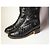 Increíbles Botas Turnlock de Chanel CC con múltiples hebillas Negro - vista 4