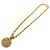 Collar Chanel dorado con colgante - vista 2
