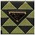 Prada Grüner Jacquard Triangolo Symbole Einkaufstasche - Ansicht 8