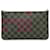 Louis Vuitton Brown Damier Ebene Neverfull MM Pouch Cloth  ref.2422940