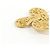 Spilla Chanel dorata D'oro - vista 3