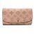 Louis Vuitton Monogram Mahina Iris Bifold Lange Geldbörse Pink