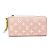 Zippy Geldbörse Monogram Empreinte Louis Vuitton Pink Beige