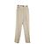 Céline Pantalón Recto de Lino Beige