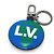 Gepolsterter Charm-Schlüsselanhänger Monogramm Louis Vuitton Braun Blau