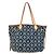 Borsa a Spalla Neverfull MM in Jacquard Monogram Louis Vuitton M57484 Blu navy