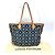 Borsa a Spalla Neverfull MM in Jacquard Monogram Louis Vuitton M57484 Blu navy - vista 17