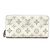 Cartera Zippy Monogram Mahina Louis Vuitton Blanco - vista 3