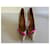 Décolleté Dsquared2 in pelle leopardata rosa Stampa leopardo - vista 3