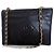 Borsa fotocamera Chanel nera in pelle d'agnello Nero