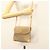 Gucci Borsa a Spalla Micro GG Supreme PVC Beige Oro 007 92 5548 Auth BA4470 D'oro - vista 23