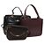 BALLY Borsa a Spalla in Pelle 3 Pezzi Bordeaux Nero Auth BA4827 Bordò