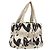 CHANEL Borsa Tote Canvas Bianca Argento CC Auth 134829 Bianco
