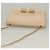 Borsa a Spalla Chain Vala in Pelle Beige Oro Auth 133406 di Salvatore Ferragamo - vista 6