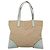 PRADA Tote Bag aus Canvas Beige Silber Authentisch 135383 - Ansicht 2
