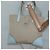 PRADA Tote Bag aus Canvas Beige Silber Authentisch 135383 - Ansicht 20