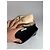 Clutch in pelle e tela vintage Givenchy nero e oro - vista 3