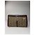 Céline Vintage Celine Macadam Monogramm Canvas Leder Clutch braun grau