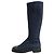 Timeless Botas largas de denim Chanel Coco Mark en azul marino, talla 37 EU