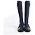 Timeless Botas largas de denim Chanel Coco Mark en azul marino, talla 37 EU - vista 4