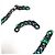 Collana a catena con toppe LV MP2853 di Louis Vuitton Nero Verde - vista 12