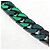 Collana a catena con toppe LV MP2853 di Louis Vuitton Nero Verde - vista 5
