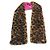Louis Vuitton Leopardprint Nerzschal Braun Pink - Ansicht 4