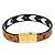 Bracciale Charm Monogramma Louis Vuitton Marrone Nero Bianco