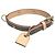 Louis Vuitton Monogram Collier Baxter PM Dog Collar Brown