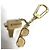 Cannes Louis Vuitton Gold Metal Keyring Golden - view 7