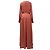Vestido Maxi Plisado en Crepé Becky Iris & Ink en Poliéster Coral Naranja - vista 3