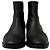 Botas Chelsea con punta perforada Balenciaga en cuero negro - vista 2