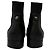 Botas Chelsea con punta perforada Balenciaga en cuero negro - vista 3