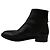 Botas Chelsea con punta perforada Balenciaga en cuero negro - vista 4